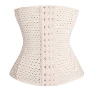 Gaine Amincissante Femmes Taille Formateur Corps Shapers Minceur Ceinture modélisation Sangle Acier désossé Post-Partum Bande Shapewear(Beige,S)