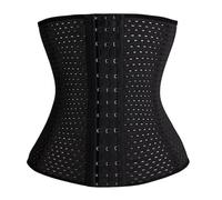 Gaine Amincissante Femmes Taille Formateur Corps Shapers Minceur Ceinture modélisation Sangle Acier désossé Post-Partum Bande Shapewear(Black,L)