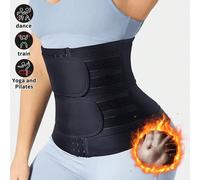 Gaine amincissante pour femme - Gaine abdominale complète Compression abdominale et modelage abdominal Enveloppement abdominal et ceinture de sudation efficaces, double ceinture de sudation pour femme