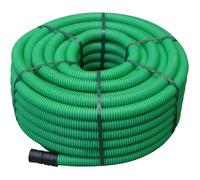 Gaine annelée de protection de câbles - Ø 50 mm - 25 mètres - Polyéthylène (PE) - Vert - Résistance aux intempéries