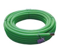 Jardibric - Gaine Annelée en Polyéthylène (PE) Verte - Protection de Câbles Téléphoniques Ø40 mm x 50 m