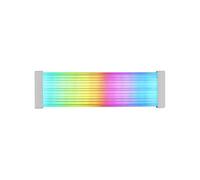 Mars Gaming MCA-24X, Câble d'Alimentation ARGB 24PIN ATX pour Carte Mère, LED Ultra-lumineuses, Éclairage ARGB Synchronisé, Câble Monocouche en Silicone Flexible avec Bande Lumineuse Latérale
