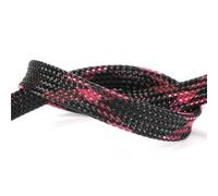 Gaine Cable 1~50M Expandable Cable Sleeve Dia 2/4/6/8/10/12/16mm Tight Braided Insulated Line Protection Wire Wrap Sheath(Pink,8mm,50m)