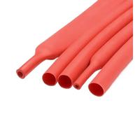 Gaine Cable 100 mètres/10 m 3:1 Gaine thermorétractable avec Colle polyoléfine rétractable Assortiment de Gaines thermorétractables for câbles métalliques(Red,9.5mm,10m)