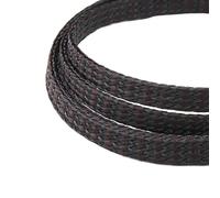 Gaine Cable 5M Expanded Braid Sleeve Yarn 4 8 12mm Soft Wire Wrap Insulated Cable Protection Line Harness Sheath(Brown Black,04mm)
