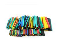 Gaine Cable Ajustable,Cache Cable 580pcs avec Boîte Étanche Tube Thermorétractable Rétractable De Fil Câble Manche À Manches 560pcs(580pcs with Box)