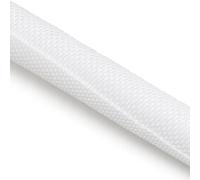 Gaine Cable Ajustable,Cache Cable Manchon tressé Extensible en Pet à Fermeture Automatique, enveloppe isolée, Protection de câble, Organisateur, 1/2/5m(White,60MM_1 Meter)