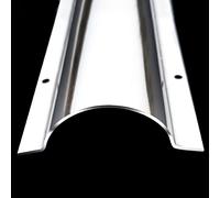 Gaine Cable Chemin De Câbles En Acier Inoxydable, Cache-fils Métallique Argenté Demi-rond 1M, Cache-câbles Pour Plafond, Angle, Sol, Installation Perforée ( Color : Regular , Size : 10cm/3.9in-40 cabl