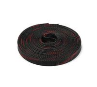 Gaine Cable Gaine de câble tressée Extensible 20/50/100 m, Gaine Protection Isolante for 4/6/8/10/12/15/20 mm(Black Red,8mm,50M)