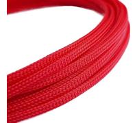 Gaine Cable Gaine tressée Haute densité 1/10 m 2 4 6 8 10 12 14 16 20 25 30 40 mm Extensible de Protection isolée for Fil(Red,2mm,1 Meter)