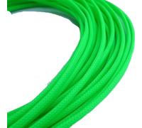 Gaine Cable Gaine tressée Haute densité 1/10 m 2 4 6 8 10 12 14 16 20 25 30 40 mm Extensible de Protection isolée for Fil(UV Green,10mm,1 Meter)