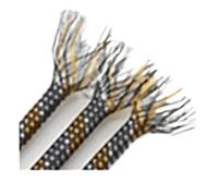 Gaine Cable Manchon de câble tressé 1/5/10 m 4 mm 8 mm 12 mm PP Fil de Coton Mixte Extensible Flexible Isolant Protecteur de Ligne Gaine d'enroulement de Fil(Orange White Grey,8mm,10 Meters)