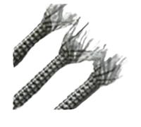 Gaine Cable Manchon de câble tressé 1/5/10 m 4 mm 8 mm 12 mm PP Fil de Coton Mixte Extensible Flexible Isolant Protecteur de Ligne Gaine d'enroulement de Fil(Grey Clear,4mm,5 Meters)