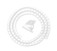 Gaine Cable Organisateur de Protection Fil câble en Spirale Flexible 10m, Outils Gestion Clip Tube Cordon d'ordinateur(8mm White)