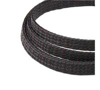 Gaine Câble Tressée Extensible Manchon de câble tressé Extensible 1 à 50m, enveloppe Fil Flexible 4, 8 et 12mm, Gaine Harnais Ligne Protection isolée(Brown Black,12mm,50 Meters)