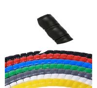 Gaine Cable Tube d'enroulement de 1.0M, 8/10/14/16/20/25mm, Organisateur Fil, Manchon Protection câble, Protecteur d'enveloppe en Spirale(Black,40mm,10M)