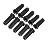 Gaine câbles fils VOCOSTE 6mm-10mm 39mm Longueur PVC Passe-câble Passe-fils Manchon Sortie Fil d'alimentation électrique Noir 10Pcs