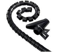 Gaine cache câble - ELECTRALINE - 1.8m - Noir