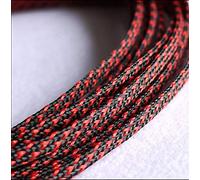 Gaine de câble, 10M Pet Manchons Plat Serré Tressé Câble Extensible Fil Peau De Serpent, Cordon Gaine