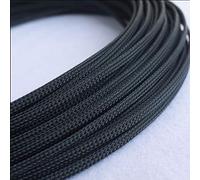 Gaine de câble, 10M Pet Manchons Plat Serré Tressé Câble Extensible Fil Peau De Serpent, Cordon Gaine