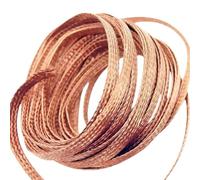 Gaine de câble Câble de Signal blindé à Gaine métallique Extensible, Gaine tressée en cuivre étamé, 1 pièce(Golden,18MM*10M)