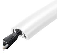 Gaine de câble de sol - Conduit de fil flexible en PVC - Protection de câble ignifuge - Cache-cordon auto-adhésif pour la gestion de la maison, protection de cordon isolée