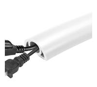 Gaine de câble de sol - Conduit de fil flexible en PVC, protection de câble ignifuge pour le sol, cache de cordon auto-adhésif pour la gestion de la maison, protection de cordon isolée