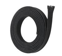 Gaine de câble en nylon noir - Gaine en spirale - Isolation extensible - 20 mm, 5 m