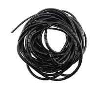 Gaine de câble en spirale de 6 mm - 5 m/10 m/15 m en polyéthylène pour gestion des câbles de PC, TV, bureau (10 m)