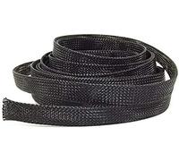 Gaine de câble flexible 50M, gaine isolante extensible, tressée, couvertures câbles en maille largeur 4/6/8/10~100mm 1pc -Manchon tressé extensible pour câbles(4mm)