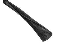 Gaine de câble flexible en text, universelle, 20 - 40 mm, 1,8 m, noir