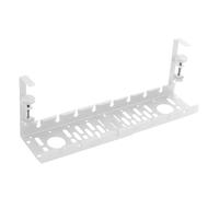 Gaine de câble peu encombrante sous le bureau - Longueur réglable : 38,1 - 50,8 - 51,8 cm - Supporte 9 kg - Pas de perçage nécessaire - Pour bureau à domicile - Gestion des câbles sans danger pour les
