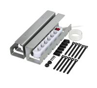 Gaine de câbles, accessoires de bureau, gestion des câbles, 2 pièces