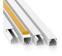 Gaine de câbles auto-adhésive Pro avec ruban adhésif en mousse, trou de câble 10 m 12 x 12 mm - 5 x 2 m, blanc - Blanc