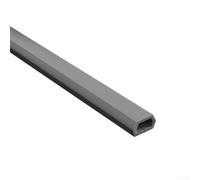 Gaine de cordon de sol, gestion des câbles, matériau PVC, design discret, 1 mètre de long, blanc ou gris, pour la sécurité de la maison, du bureau, de l'atelier (gris trézoïdal)