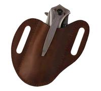 Gaine de couteau de poche en cuir - Clip de ceinture pour étui de couteau pliant, pochette de transport sécurisée, housse de boîtier de couteaux pour hommes légers | Couteaux de poche pliants, étu