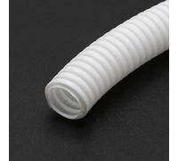 Gaine de faisceau de câbles en polyéthylène ondulé isolante 3M, manchons de câbles, couvercle de conduit de cordon, protection de ligne mécanique for voiture(White Close up,OD 21mm)