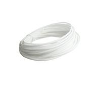Gaine de gestion des câbles tissée blanche de 5 m, gaine fendue réglable pour TV, ordinateur, home cinéma, voiture et plus encore - Diamètre 20 mm