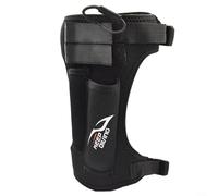 Gaine de plongée avec sangles de jambe réglables, support en néoprène de 3,5 mm pour plongée sous-marine, poches et anneau en D, noir/rouge (noir)