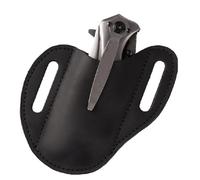 Gaine de poche - Support en cuir de 12,7 cm, étui compact | Équipement de camping, équipement de chasse, excursions en plein air, transport quotidien, rangement, idée cadeau pour homme, Noir