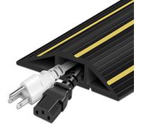 Gaine de protection de câble de sol en caoutchouc pour l'extérieur - 1,5 m - 3 canaux