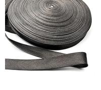 Gaine de Protection en Fibre de Carbone tressée Noire - Gaine Tubulaire Flexible Haute densité for câbles de 4 à 40 mm(14mmx1m)