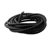 Gaine de protection en spirale en polyéthylène noir pour tuyau hydraulique, manchon de protection de câble industriel et cache-tuyau métallique pour tuyaux de 8 mm, 10 mm, 12 mm, flexible 5 m (D-12 mm
