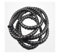 Gaine de protection en spirale for câbles de 2 mètres, 8 mm, 10 mm, 12 mm, 14 mm, 16 mm, ignifuge (rouge, diamètre intérieur 12 mm)(Black,14mm inside diameter)