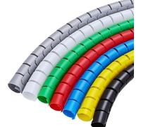 Gaine de protection en spirale for tuyau, 1 mètre, multicolore, 8-42 mm(Yellow,28mm inside diameter)