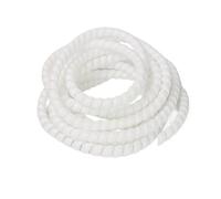 Gaine de protection en spirale pour câbles de 1/5 m - 8/10/14/16/20/25 mm - Blanc - 32 mm x 5 m