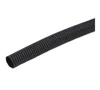 Gaine de protection for câble en fibre de verre ignifuge - Gaine tressée thermorétractable 200 °C, longueur 1 m/5 m, 1 pièce(Black,25mm x 1M)