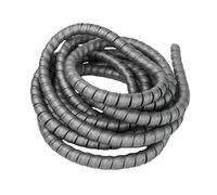 Gaine de Protection for câble et Fil de 5 m, résistante à l'usure, enroulée en Spirale.(Grey,8mm)