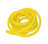 Gaine de Protection for câble et Fil de 5 m, résistante à l'usure, enroulée en Spirale.(Yellow,14mm)