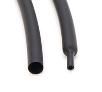 Gaine de Protection pour câbles, Gaine thermorétractable 3:1 1 m 1,5-50 mm, étanche, isolée, Noire(6.0MM-1M)